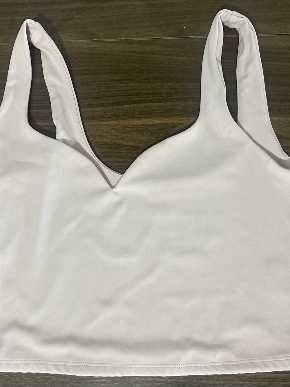 Express Blush Pink V-Notch Tank Top